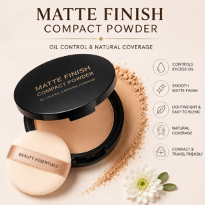 MATTE FINISH COMPACT POWERDER AND OIL CONTROL&NATURAL COVERAGE