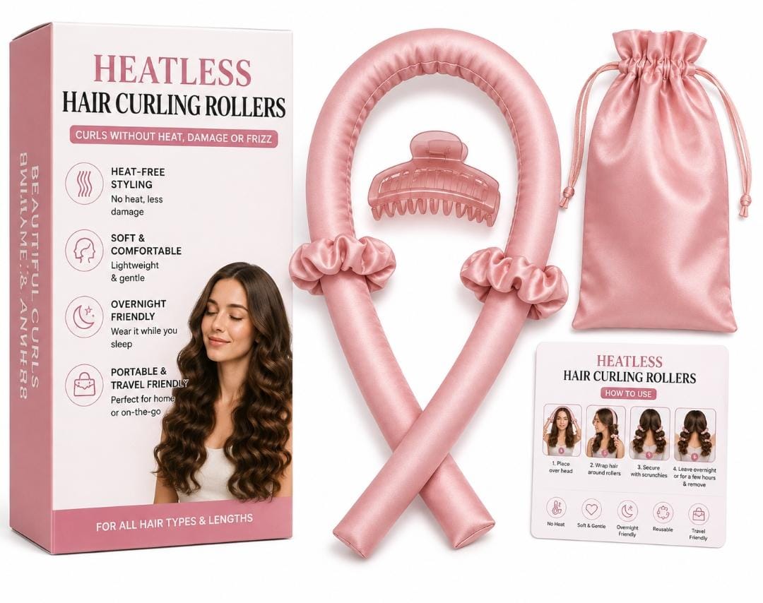 HEATLESS HAIR CURLING ROLLERS